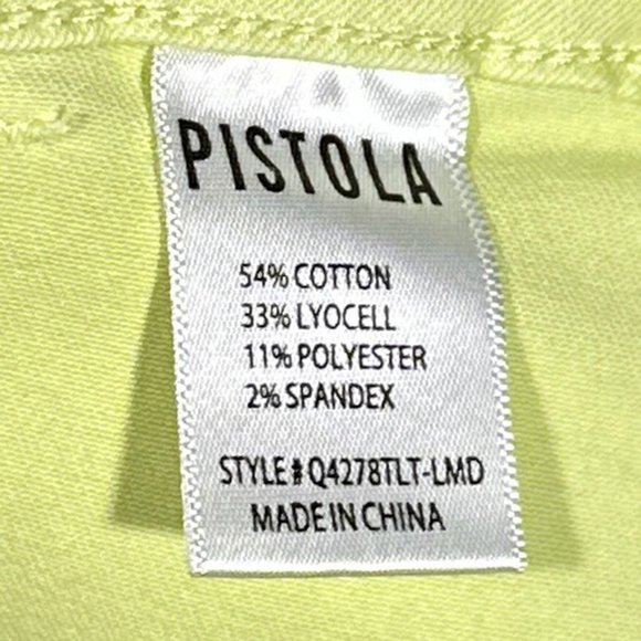 Pistola Jean Shorts Limeade Size 28 - Picture 4 of 10